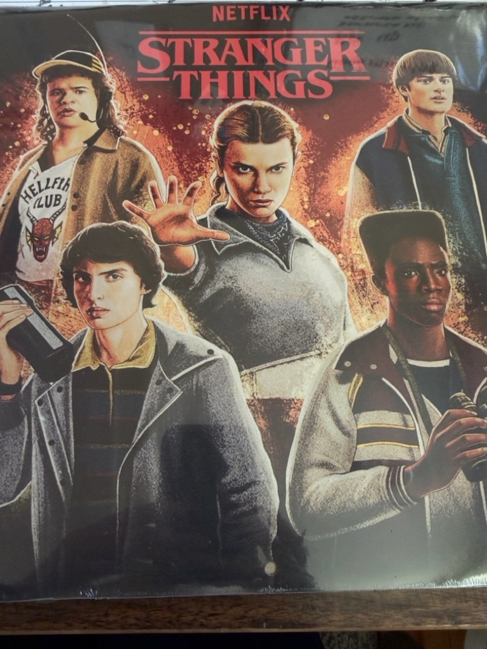Netflix Stranger Things Poster - Red, Black, Orange Artwork